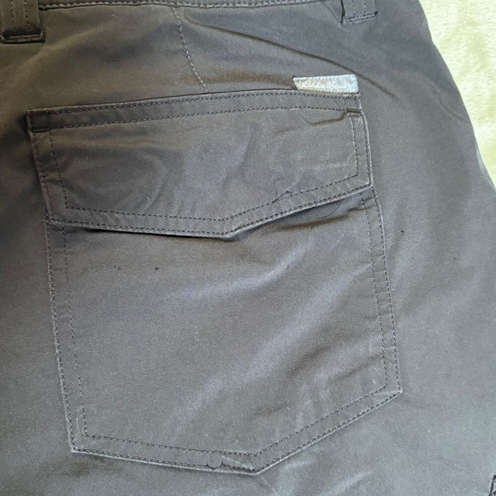 Eddie Bauer Cargo Fleece Lined Pants Hiking Outdoor Utility Zip Pocket P16 - Picture 7 of 11